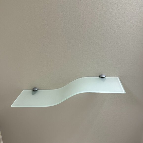 Glass Floating Wave Shelf - Picture 3 of 5